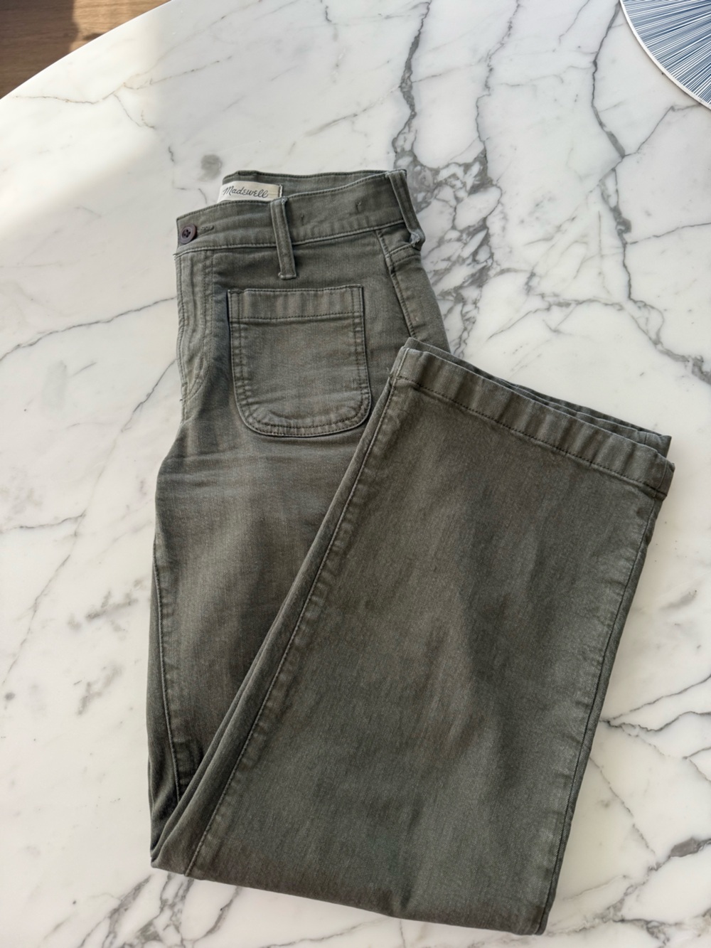 Madewell Emmett Jeans in Olive Green